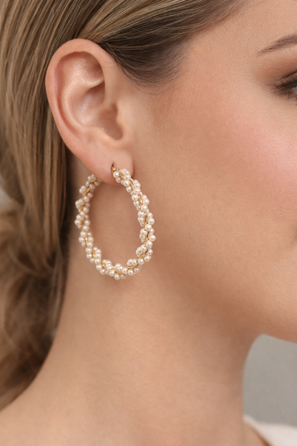 Sabrio élise pearl hoops