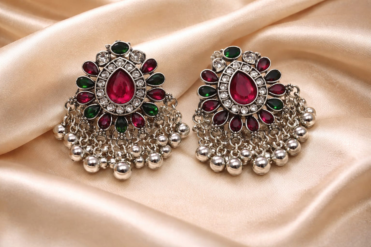 Elegant Traditional Kundan Earrings