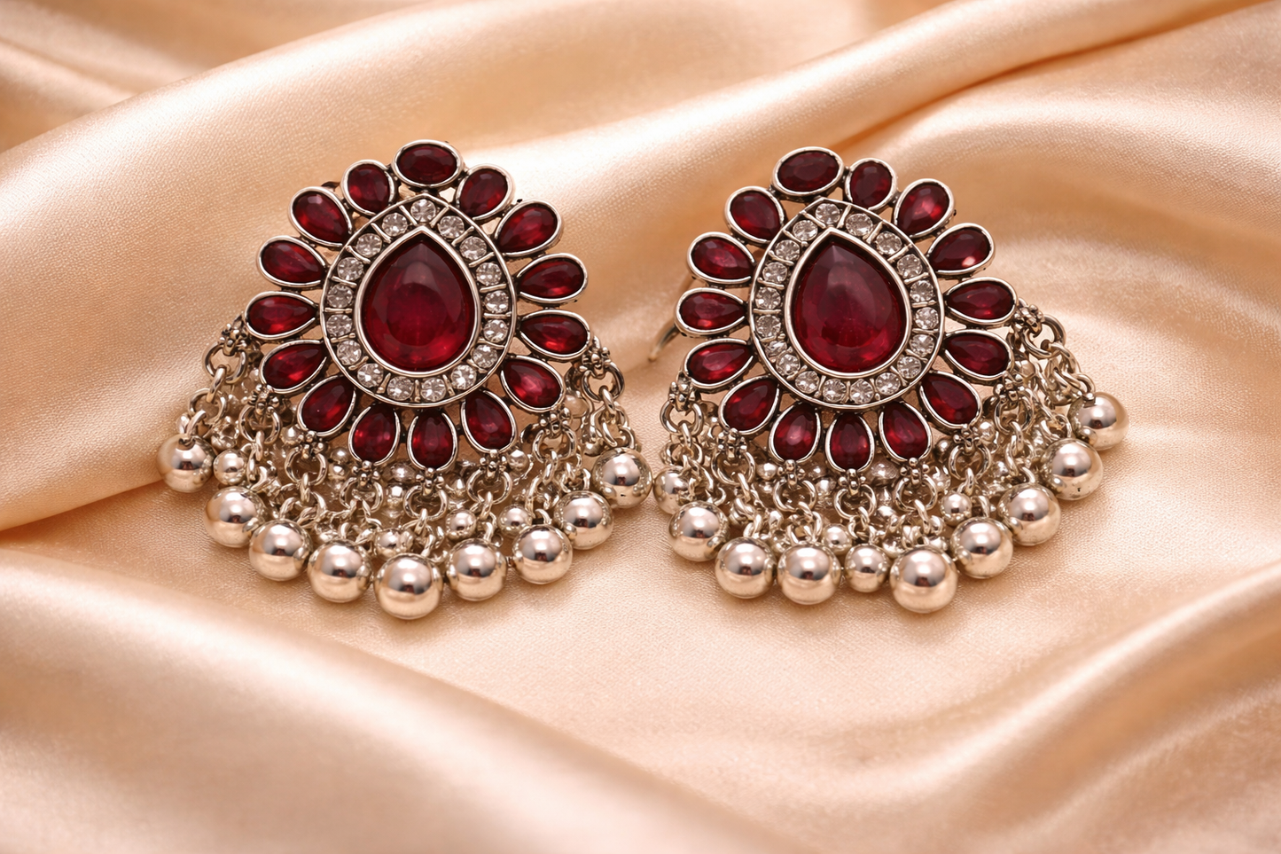 Elegant Traditional Kundan Earrings